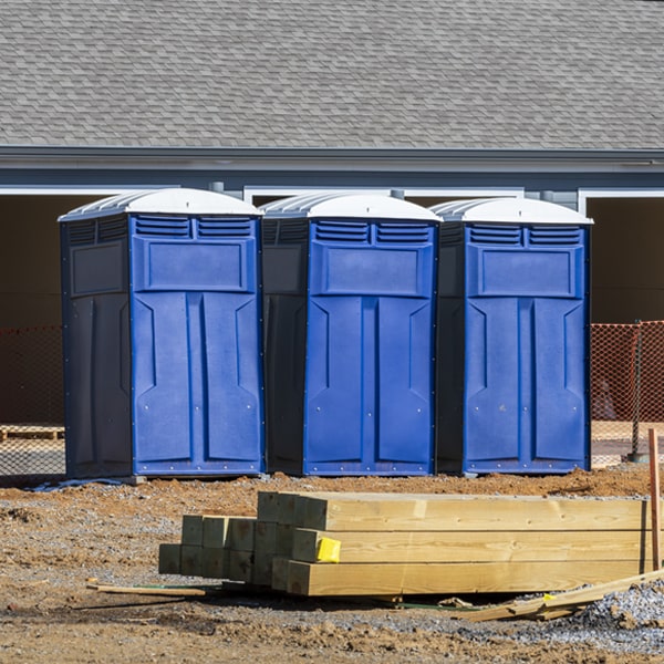 what is the maximum capacity for a single portable toilet in McLean